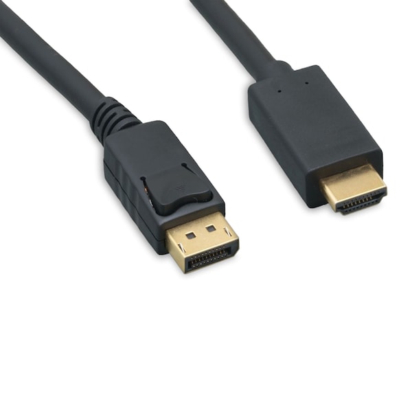 Enet Displayport Male To Hdmi Male Passive Adapter Cable 10Ft 28 Awg 4K DPM-HDMIM-10F - main